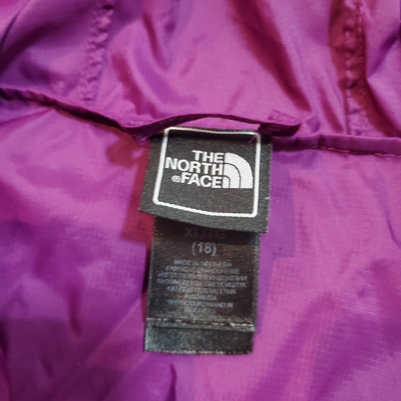 The North Face HYDRENALITE Girls XL 18 Purple Athletic Running WindBreaker TNF - Picture 7 of 13